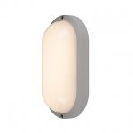 SLV 229954 TERANG 2 XL SENSOR, Wand- und Deckenleuchte, oval, silber- grau, 3000K, IP44