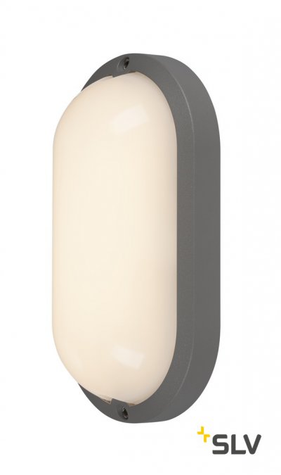 SLV 229955 TERANG 2 XL SENSOR, Wand- und Deckenleuchte, oval, anthrazit, 3000K, IP44