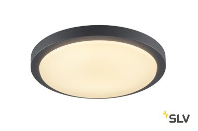 229965 SLV AINOS LED светильник накладной IP44 с LED 18Вт (20Вт), 3000К, 120°, 1430лм, антрацит