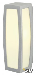 SLV 230084 MERIDIAN BOX Wandleuchte, silbergrau, E27, max. 25W, mit Sensor