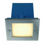 SLV 230132 FRAME OUTDOOR 16 LED Wand- einbauleuchte, quadratisch, Edelstahl, warmweiss