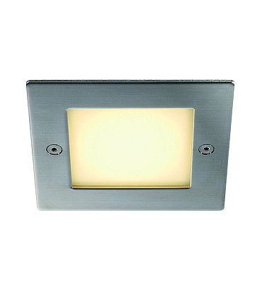 SLV 230132 FRAME OUTDOOR 16 LED Wand- einbauleuchte, quadratisch, Edelstahl, warmweiss