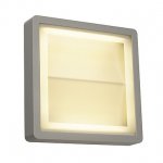 SLV 230894 INDIGLA WING Deckenleuchte, silbergrau, 2x36 SMD LED, 15W, 3000K, IP54