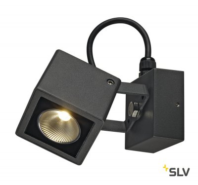 SLV 231045 NAUTILUS SQUARE LED Wand- leuchte, eckig, anthrazit, 6W, 3000K