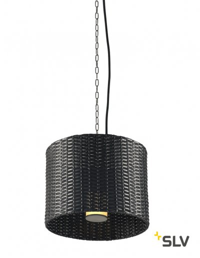 231245 SLV ADEGAN мАNILA PD светильник подвесной IP44 для лампы E27 24Вт макс., антрацит