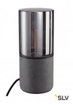 SLV 231360 LISENNE-O Tischleuchte, rund, E27, max. 23W, m. Schalter u. Zul. m. Stecker