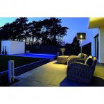 SLV 231395 ADEGAN MANILA SL Stehleuchte, PE Rattan anthrazit + SST 304 + Granit G654, E27, max. 24W