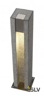 SLV 231440 ARROCK SLOT GU10 Stehleuchte, eckig, Granit, salt & pepper, max. 4W LED