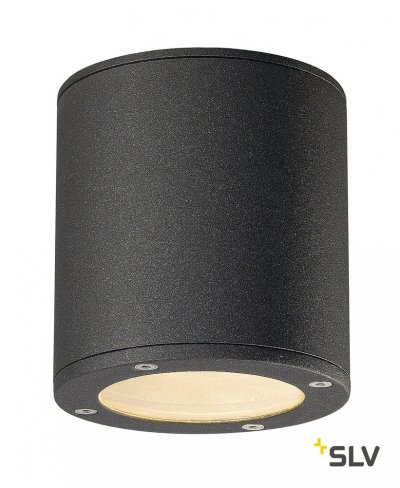 SLV 231545 SITRA CEILING Deckenleuchte, rund, anthrazit, GX53, max. 9W