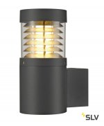 SLV 231585 F-POL WALL Wandleuchte, rund, anthrazit, E27, max. 20W