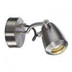 SLV 231662 CV-SPOT WALL GU10 Wand- und Deckenleuchte, Edelstahl, max. 4W
