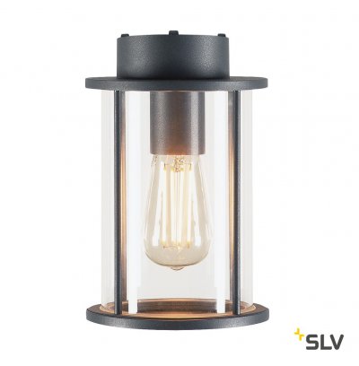 232055 SLV PHOTONIA CL светильник потолочный IP55 для лампы E27 60Вт макс., антрацит / стекло прозрачное