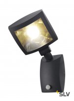 SLV 232405 MERVALED S Wandleuchte, anthrazit, 12W LED, warm-weiss, mit Sensor