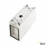 SLV 232441 QUAD XL 2 Wandleuchte, eckig, weiss, LED, 2x3,2W, 3000K, up-down