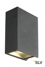SLV 232445 QUAD XL 2 Wandleuchte, eckig, anthrazit, LED, 2x3,2W, 3000K, up-down