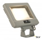 SLV 232864 SPOODI SENSOR 14 светильник IP65 11Вт с LED 3000К, 800лм, 90°, датч. движ. с ПДУ, кабель 2м, серебр.