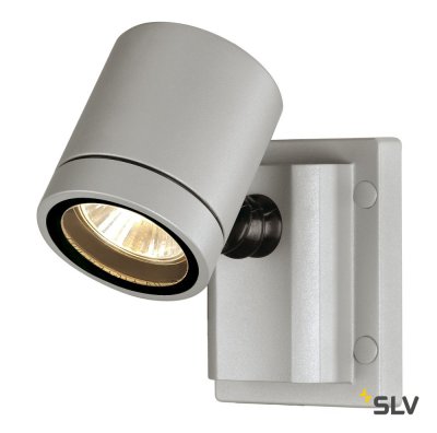 SLV 233104 NEW MYRA WALL Wandleuchte, silbergrau, GU10, max. 50W, IP55