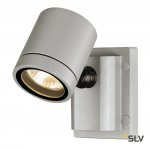 SLV 233104 NEW MYRA WALL Wandleuchte, silbergrau, GU10, max. 50W, IP55