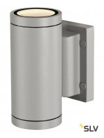 SLV 233114 NEW MYRA UP/DOWN Wandleuchte, silbergrau, 2xGU10, max. 2x35W, IP55
