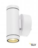 SLV 233231 GUNNSY WALL UP/DOWN Wandleuch- te, sandy white, 2x6W LED, 3000K