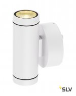 SLV 233231 GUNNSY WALL UP/DOWN Wandleuch- te, sandy white, 2x6W LED, 3000K