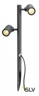 SLV 233285 GUNNSY Leuchtenkopf, double spot, sandy anthracite, 8W LED, 3000K
