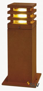 SLV 233427 RUSTY 40 LED SQUARE Aussenleuchte, eisen gerostet, LED 3000K