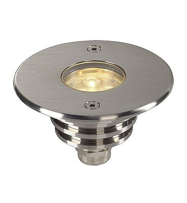 SLV 233510 DASAR LED LV PRO Bodeneinbau- leuchte, rund, Edelstahl 316, 6W, 3000K, 12-25V, IP67