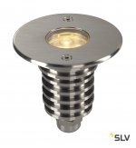 SLV 233530 DASAR LED HV PRO Bodeneinbau- leuchte, rund, Edelstahl 316, 6W, 3000K, 230V, IP67