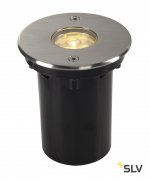 SLV 233530 DASAR LED HV PRO Bodeneinbau- leuchte, rund, Edelstahl 316, 6W, 3000K, 230V, IP67
