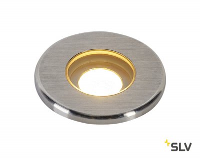SLV 233540 DASAR LED MINI Bodeneinbau- leuchte, rund, Edelstahl 316, 2W, 3000K, 12-24V, IP67