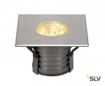 SLV 233732 DASAR PREMIUM HV, Bodeneinbau- leuchte, eckig, 10W, 24°, 3000K