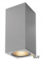 234504 SLV BIG THEO LED UP-DOWN светильник настенный IP44 с LED 2x17.5Вт (42Вт), 3000К, 24°, 4000лм, серебр.