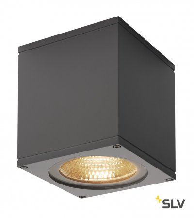 234535 SLV BIG THEO LED CL светильник потолочный IP44 с LED 17.5Вт (21Вт), 3000К, 24°, 2000лм, антрацит