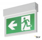 SLV 240000 P-LIGHT Emergency Series Exit sign SMALL ceiling/wall white