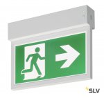 SLV 240000 P-LIGHT Emergency Series Exit sign SMALL ceiling/wall white