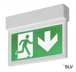 SLV 240000 P-LIGHT Emergency Series Exit sign SMALL ceiling/wall white