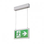 SLV 240001 P-LIGHT Emergency Series Exit sign SMALL pendant white