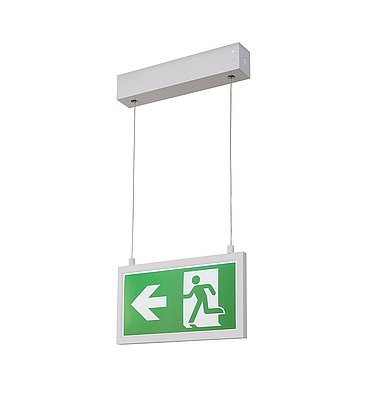 SLV 240001 P-LIGHT Emergency Series Exit sign SMALL pendant white