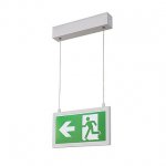 SLV 240001 P-LIGHT Emergency Series Exit sign SMALL pendant white