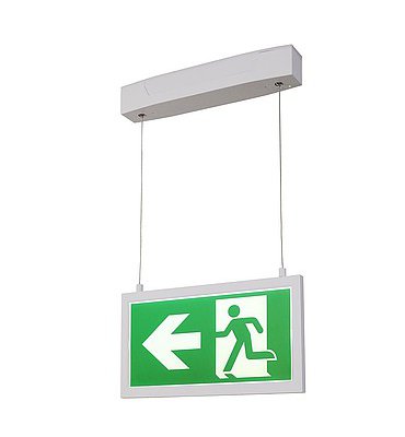 SLV 240003 P-LIGHT Emergency Series Exit sign BIG pendant white