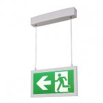 SLV 240003 P-LIGHT Emergency Series Exit sign BIG pendant white