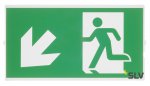 SLV 240007 P-LIGHT Emergency Series Stair Signs for Exit Wall, Ceiling, Pendant, small, green
