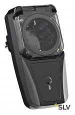 SLV 470808 Funksteckdose Outdoor, IP44, max. 3500 Watt