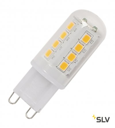 SLV 560302 G9 LED Leuchtmittel, 2,3W, 2700K, Multidot