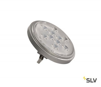 560622 SLV LED G53 QR111 источник света LED, 12В, 9Вт, 13°, 2700K, 800лм, серебристый корпус 560622 SLV LED G53 QR111 источник света LED, 12В, 9Вт, 13°, 2700K, 800лм, серебристый корпус