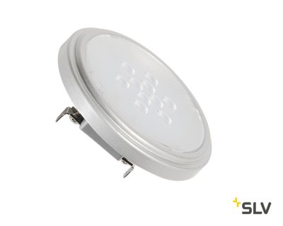 SLV 560662 QR111 Retrofit LED Leucht- mittel, G53, 2700K, 40°, silbergrau SLV 560662 QR111 Retrofit LED Leucht- mittel, G53, 2700K, 40°, silbergrau