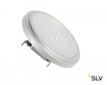SLV 560662 QR111 Retrofit LED Leucht- mittel, G53, 2700K, 40°, silbergrau