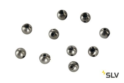 SLV 961034 Stopper f?r Drahtseil 0,75mm, inkl. Madenschraube M4x5, 10 St?ck