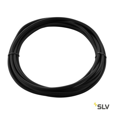 961370 SLV КАБЕЛЬ 3х 0,75 кв.мм, 5 м, H03W-F, в текстильной оплетке, черный